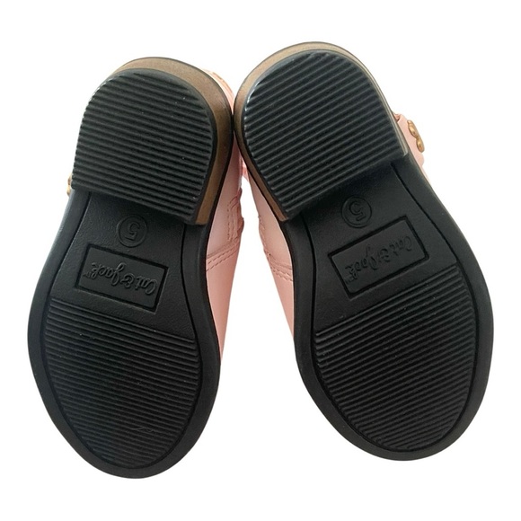 037 Cat & Jack Pink Kids Boots with Gold Butterfly Accents - Picture 8 of 8